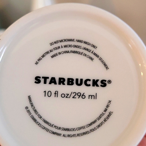 Starbucks 2015 Floral Ceramic Travel Mug - Picture 2 of 6